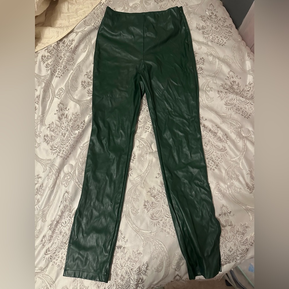 Green leather pants (never worn)